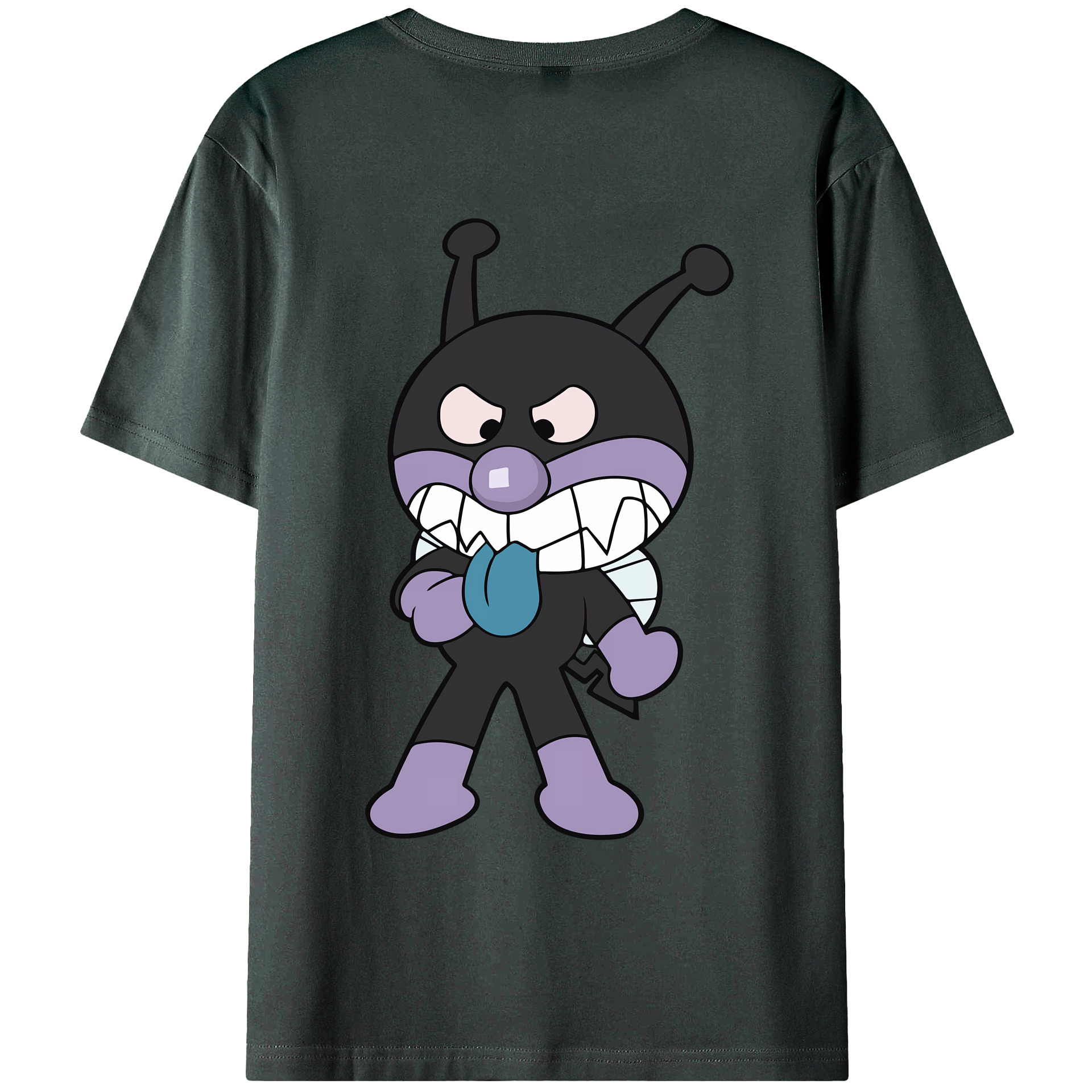 （画像用） アンパンマン Anpanman 綿100％ メンズ半袖Tシャツ（バックプリント） 通気性